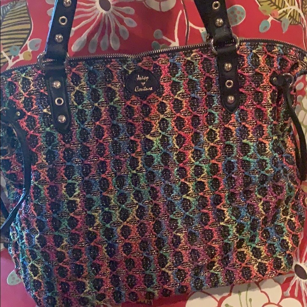 Juicy Couture Knitted Shoulder bag with matching sandals 7/8